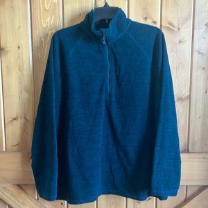 Eddie Bauer Women’s Fuzzy Polyester 1/2 Zip Pullover Jacket Size: XL -Dark Green